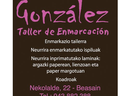 Dekorazioa-Gonzalez-enmarcacion